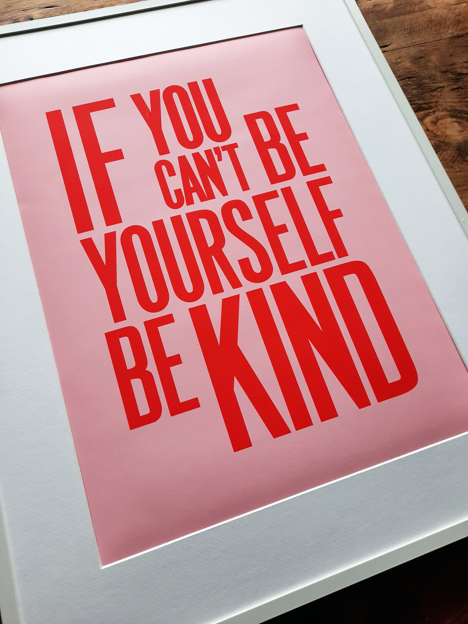 Be Kind Slogan Artwork Etsy