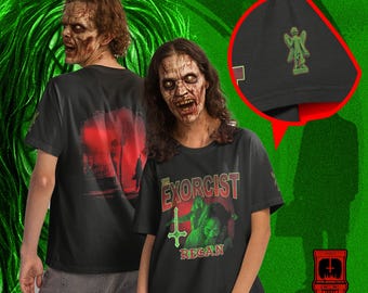 T-shirt di Regan de L'Esorcista / Maglietta da film horror anni '70 / Grafica classica del film Possession / Maglietta gotica oversize / Regalo per gli amanti del film horror