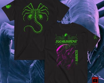 Xenomorph T-Shirt | Alien Horror Movie Tee | Biomechanical Sci-Fi Art | HR Giger Inspired | Sci-Fi Horror Gift