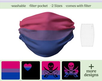 Bisexual Pride Mask | Etsy