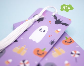 Cute Halloween Bookmark / Luxury Bookmark, Cute Bookmark, Halloween Bookmark, Kawaii Bookmark by wickednadiastudio