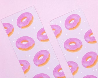 Doughnut Bookmark / Luxury  Bookmark, Cute Bookmark, Illustration Bookmark, Kawaii Bookmark, Donut by wickednadiastudio