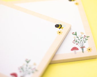 Cottagecore Memo Pad / Notepads, Desk Memopads, Cute Stationery, Tearaway Notepad, Cottagecore Stationary by wickednadiastudio