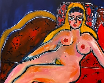 The red sofa