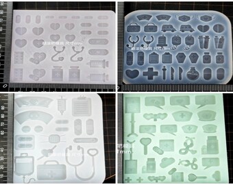 Doctor Supplies Mold,Doctor Set Resin Mold, Resin Molds Silicone, Epoxy Resin Molds,Silicone Molds For Resin, UV Resin Molds