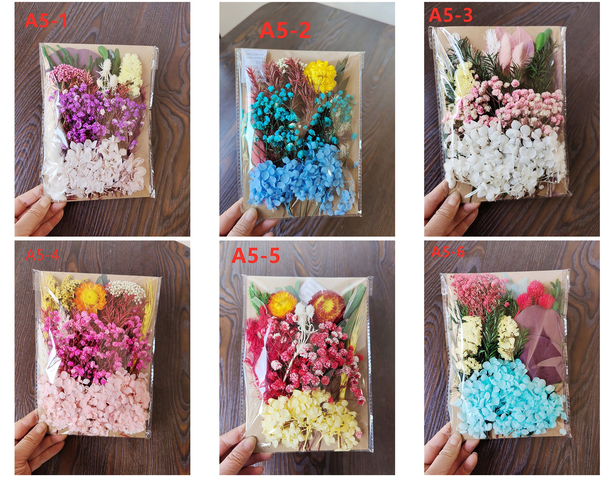 Dried Flowers for Resin Pressed Flower Packs Assorted Dried Etsy
