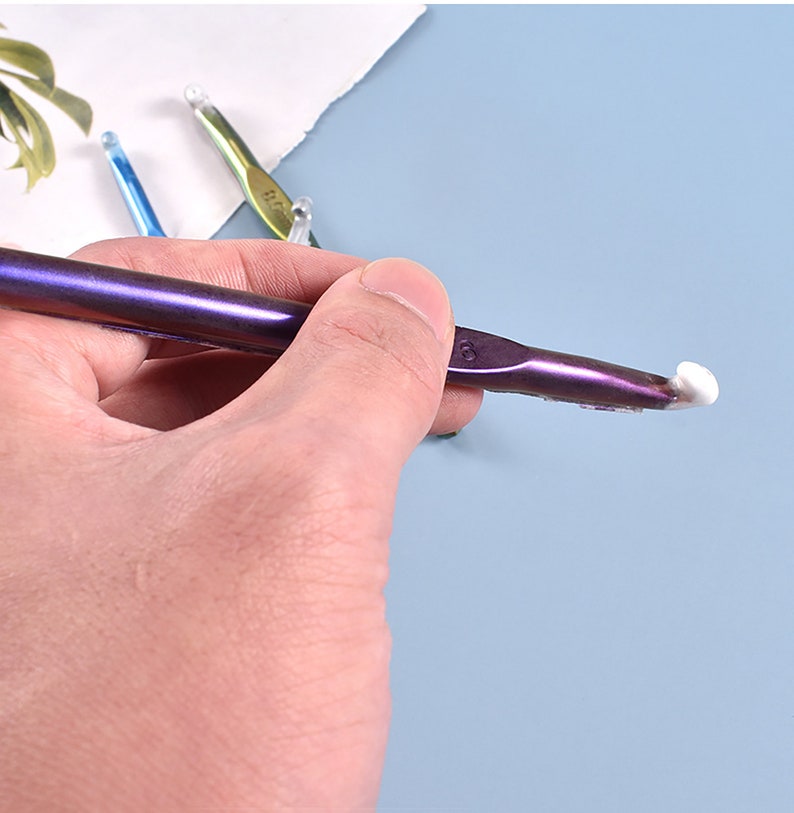 Resin Crochet Mold Set 10 Pcs Crochet Hooks Silicone Mold Etsy