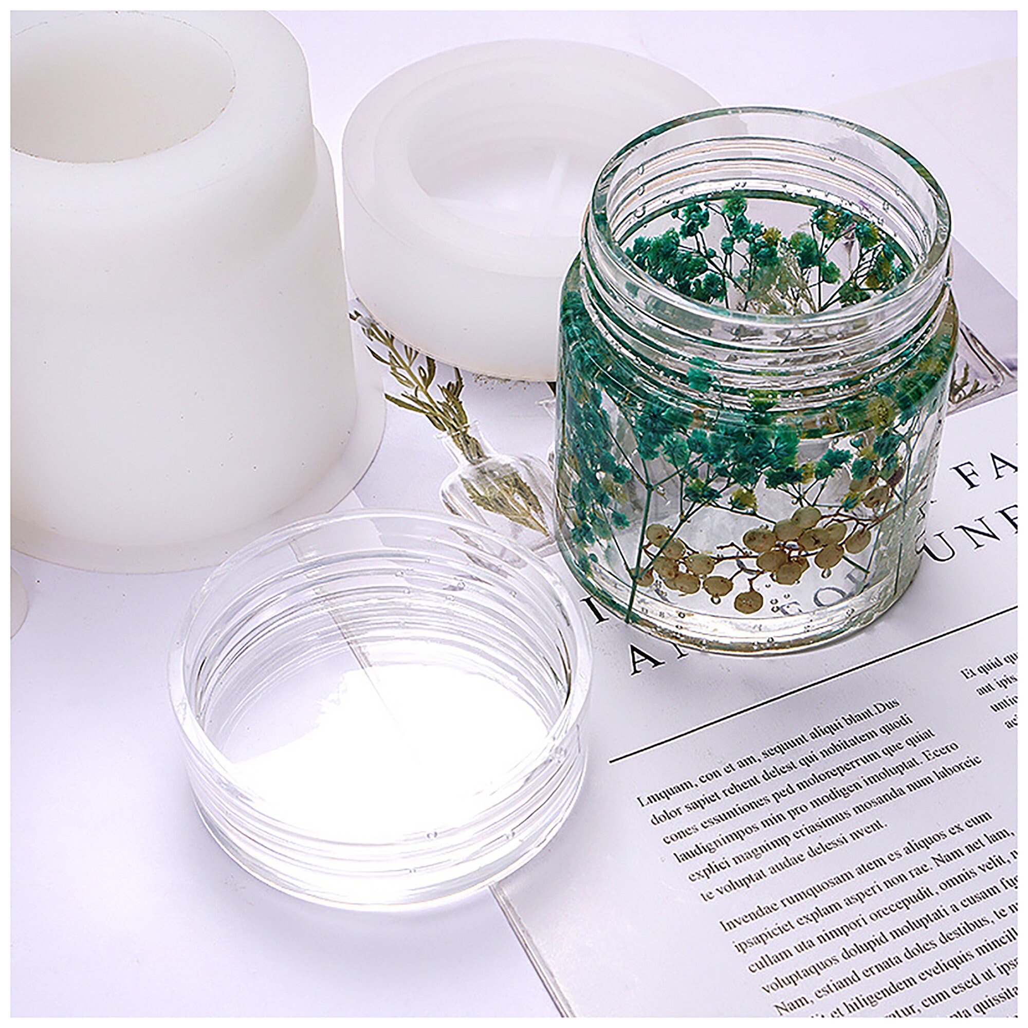 Resin Bottle Mold DIY Glitter Storage Bottle Resin Mold DIY Etsy