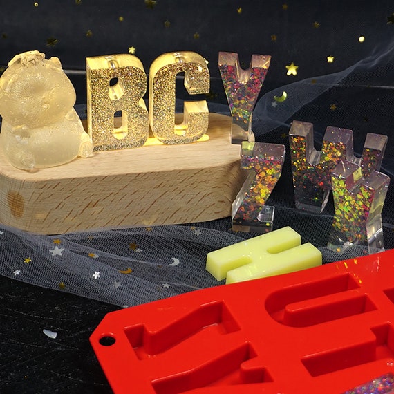 Resin Letter Mold Alphabet Letter Silicone Mold Letter Mold Etsy