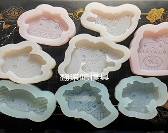 Sanrio Mold,My Melody Pom Pom Purin Cinnamoroll Resin Mold, Resin Molds Silicone, Epoxy Resin Molds,Silicone Molds For Resin, UV Resin Molds