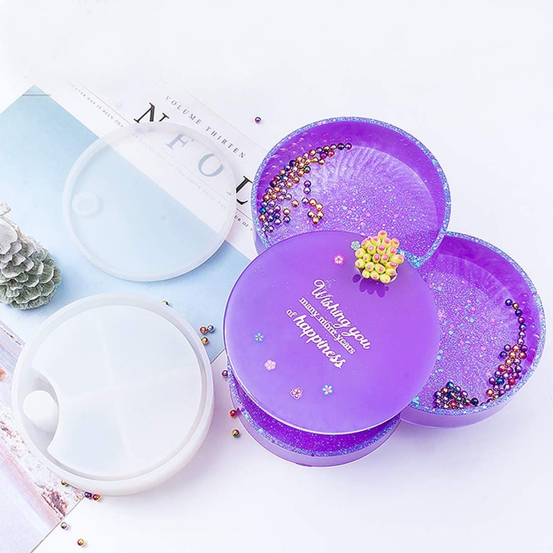 Rotatable Jewelry Box Resin Mold Set Resin Mold for Jewelry Etsy