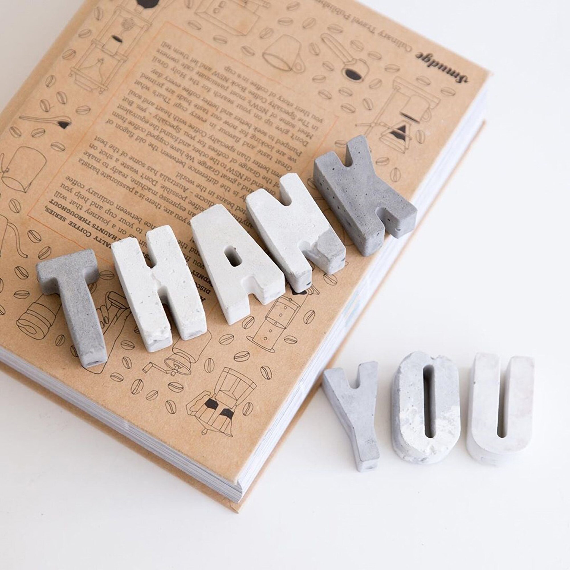 Concrete Alphabet Letter Silicone Mold Letter Mold DIY Etsy