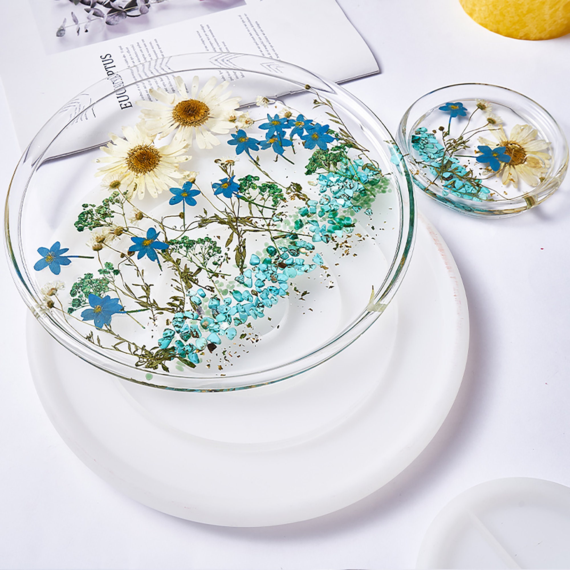 Large Round Plate Resin Mold Dish Resin Mold Round Plate Etsy