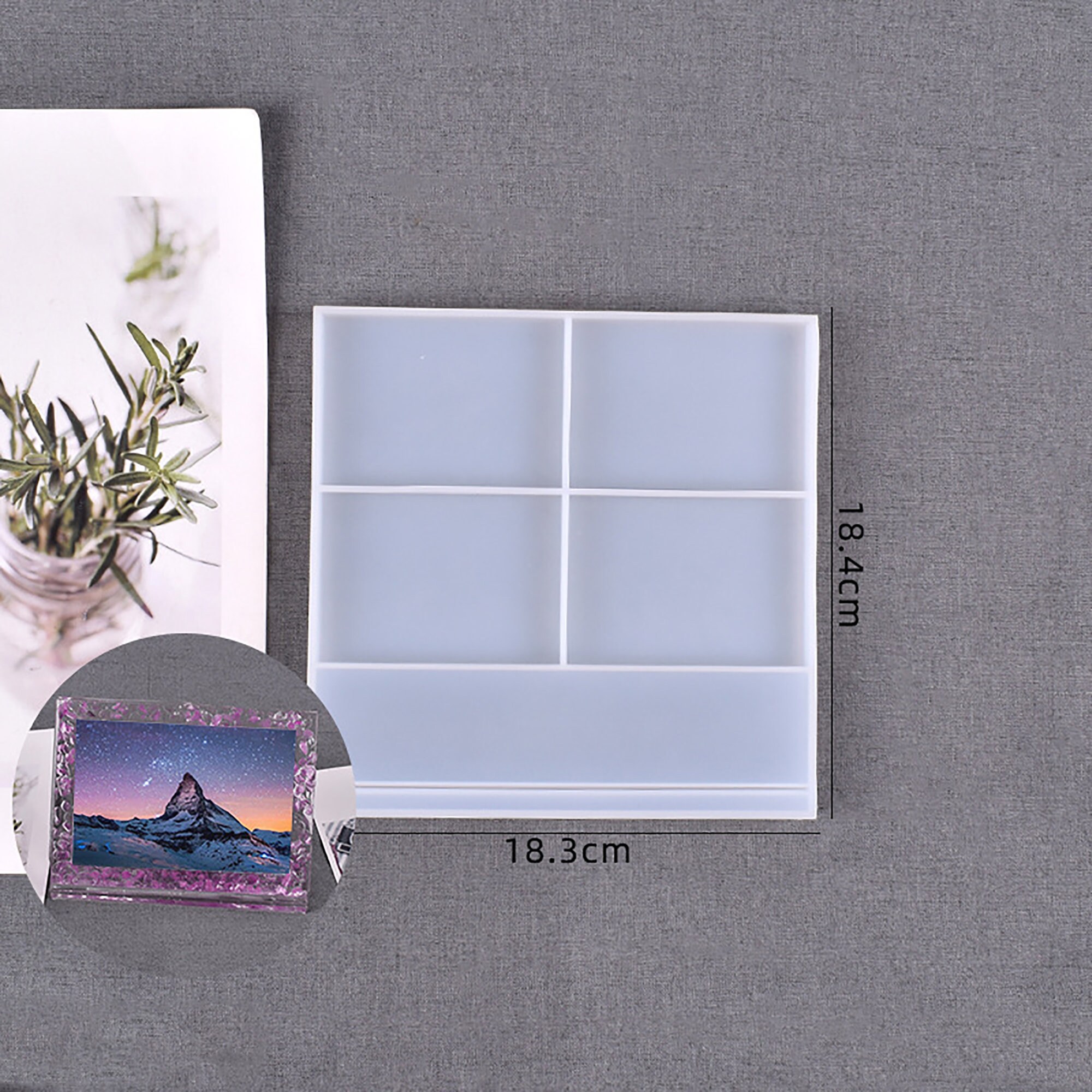 Photo Frame Resin Mold Photo Display Stand Mold Rectangle | Etsy