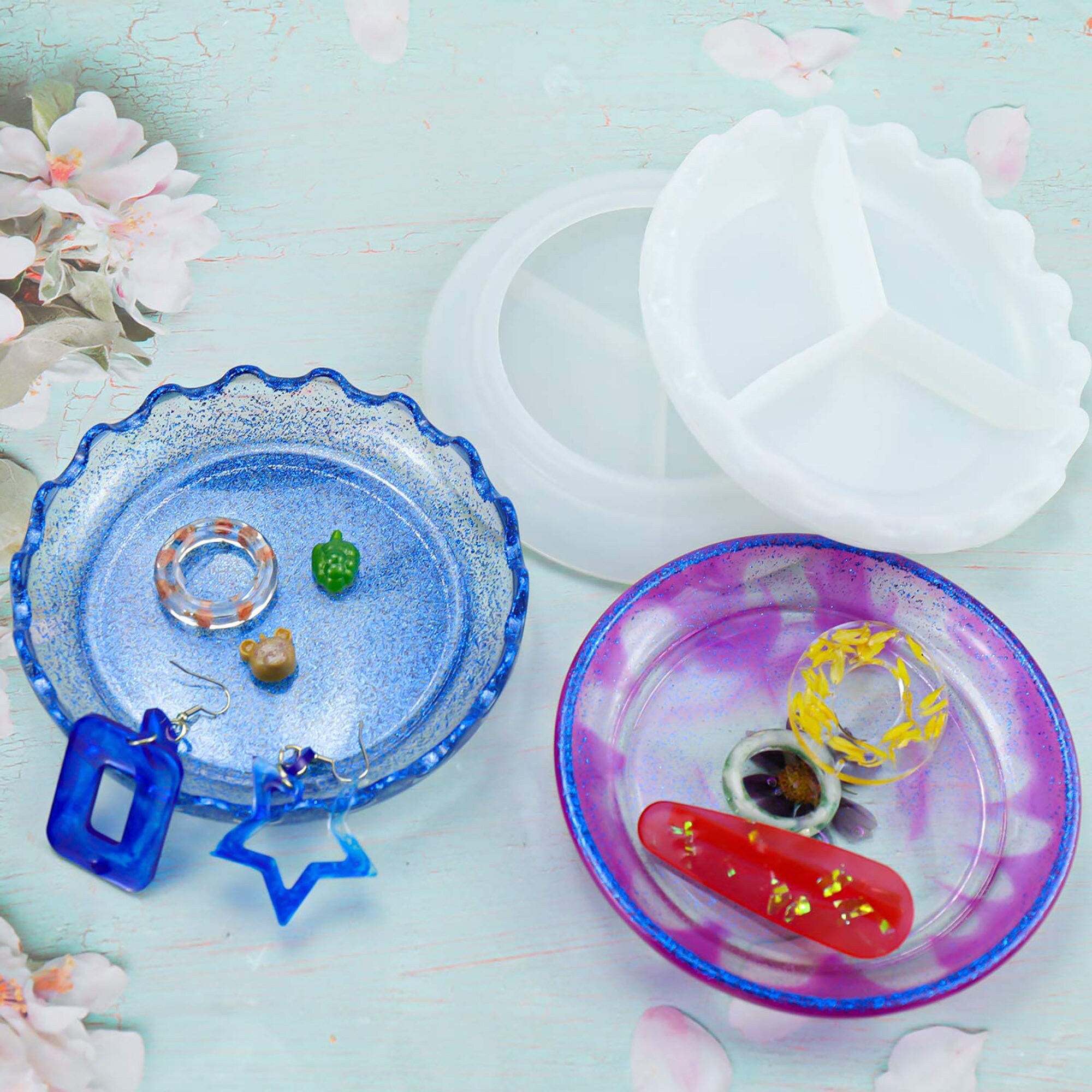 3Pcs/Set Silicone Dish Mold Resin Mold Dish Plate Mold Oval Etsy