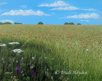 PoppyField Bellas Artes Impresión de pintura original. Edición limitada, impresión Giclée firmada