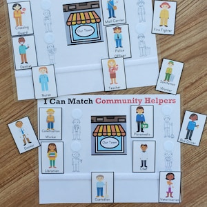Community Helpers Matching Bundle  2 pages
