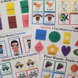 Spanish/English Learning Binder