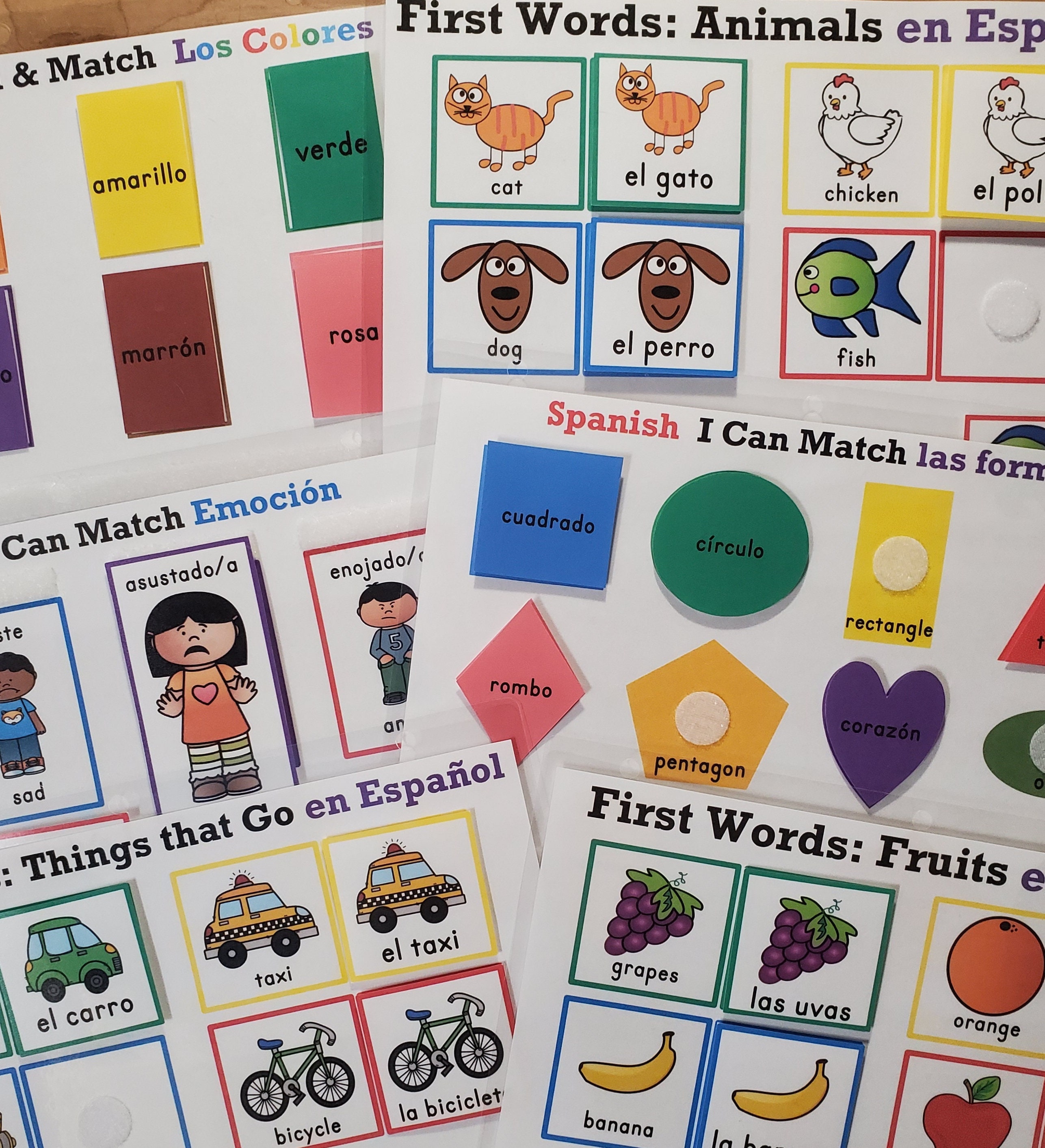 Spanish/English Learning Binder Etsy