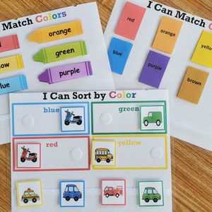 Color Match and Sort Learning Bundle