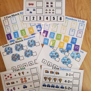 Preschool Pre-K Kindergarten Math Learning Bundle