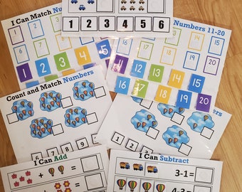 Preschool Pre-K Kindergarten Math Learning Bundle ***Digital Download***