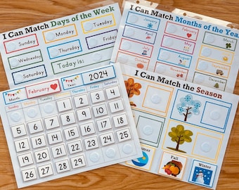Calendar Time Learning Bundle
