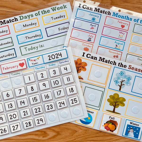 Calendar Time Learning Bundle