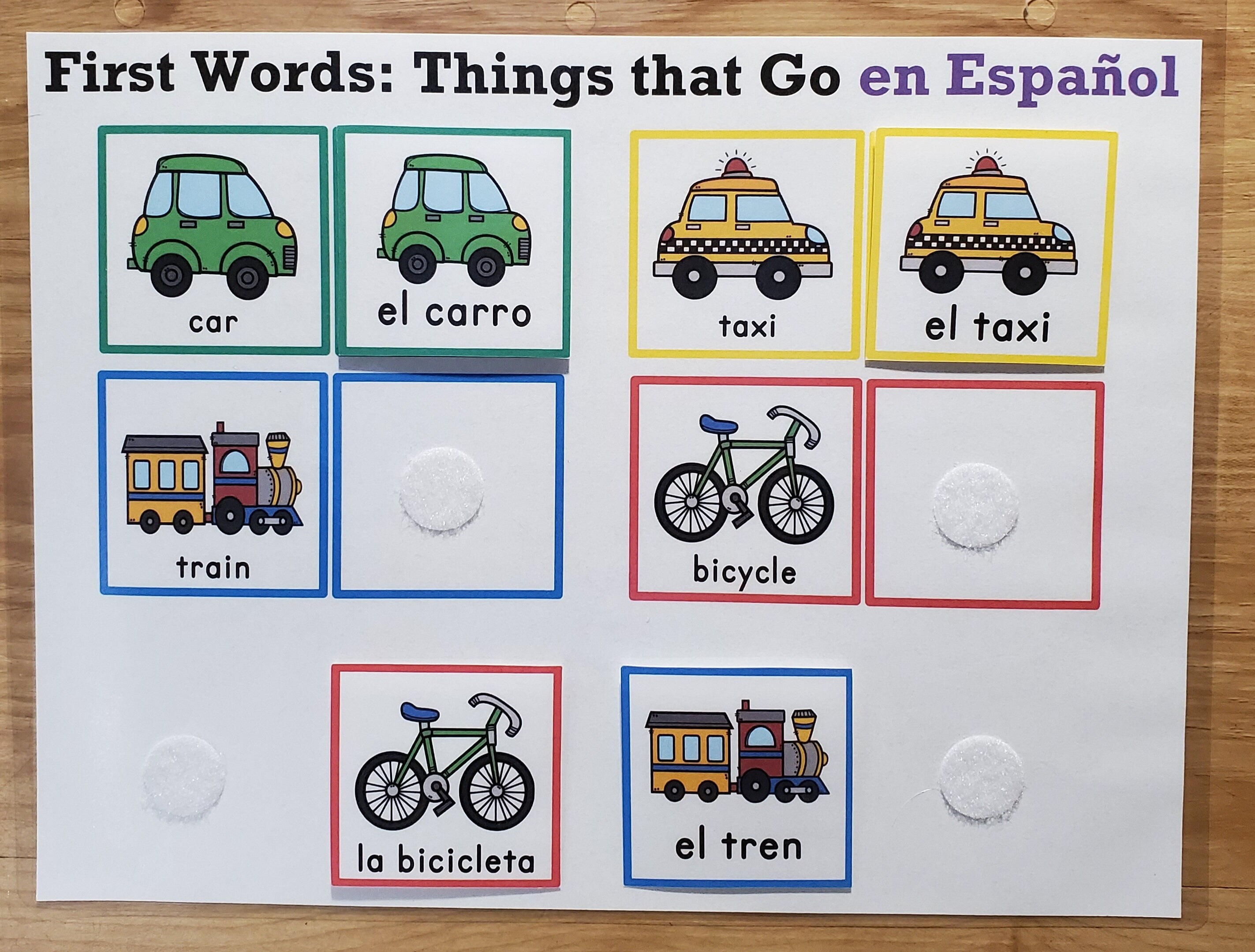 Spanish/English Learning Binder Etsy