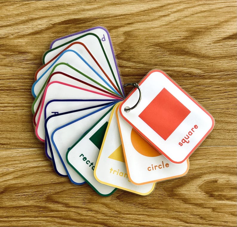 Preschool and Toddler Shape Flash Cards *** Digital Download*** image 6