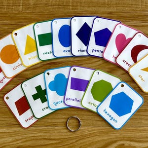 Preschool and Toddler Shape Flash Cards *** Digital Download*** image 5