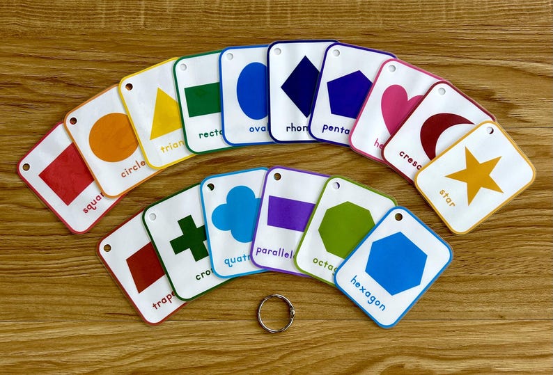Preschool and Toddler Shape Flash Cards *** Digital Download*** image 5