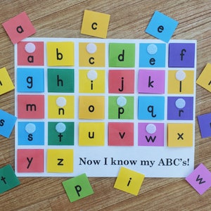 Lowercase Alphabet Matching Page