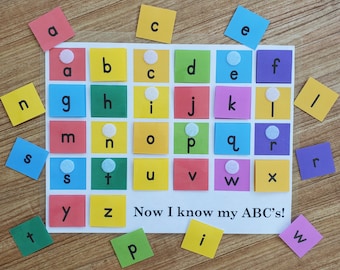 Lowercase Alphabet Matching Page Digital Download