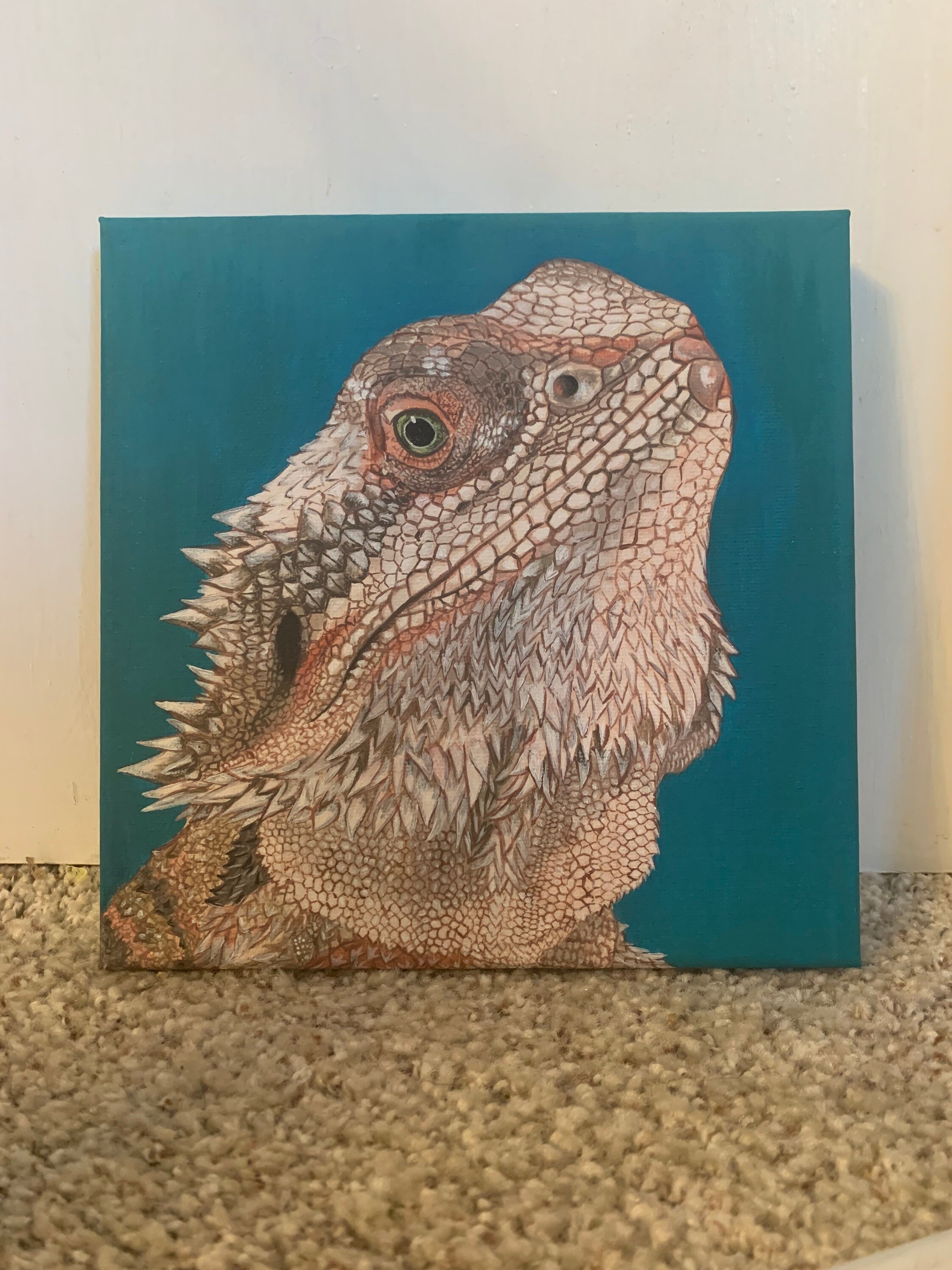 Bearded Dragon Painting Etsy