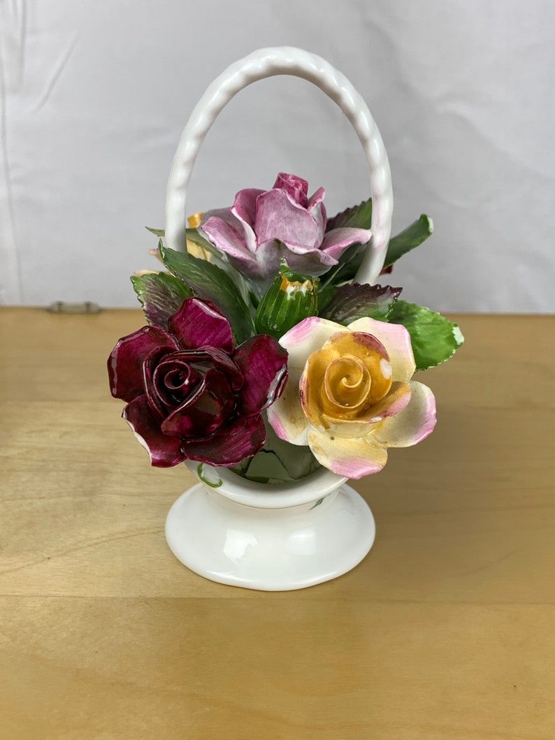 Vintage Royal Albert Old Country Roses Flower Basket with Etsy