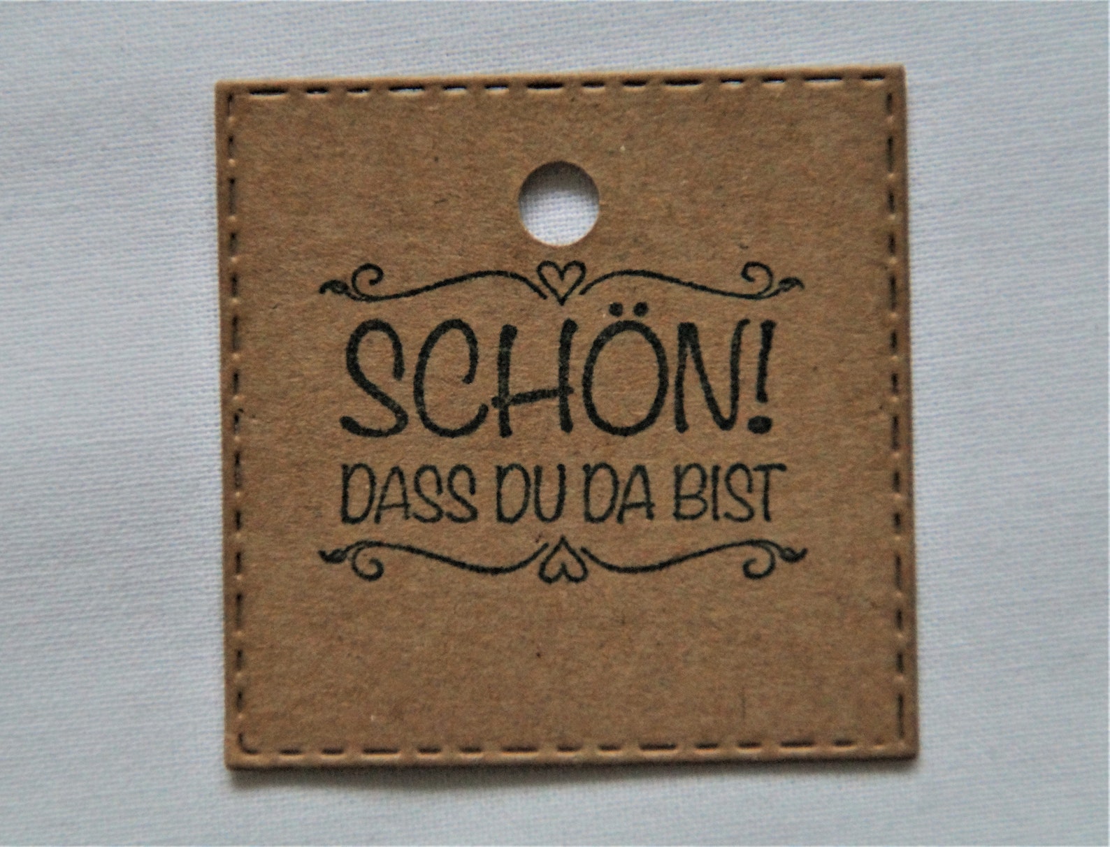 Produktbild von Anhänger Schön! Dass Du Da Bist. Hochzeit, Taufe, Geburtstag