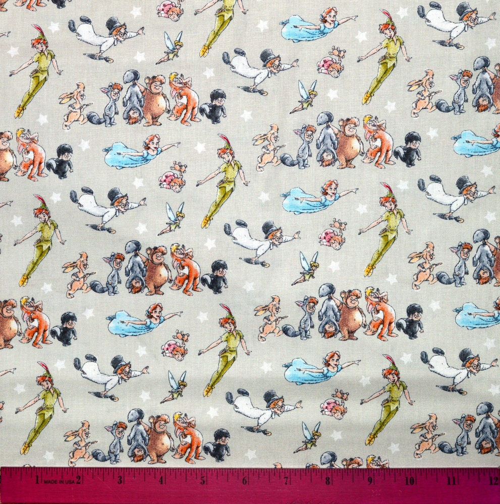 PETER PAN FABRIC Sold by the Half Yard for Sewing Etsy