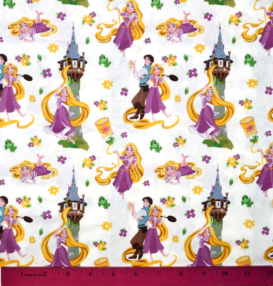 TANGLED RAPUNZEL FABRIC Sold by the Half Yard Continuous Cut 100