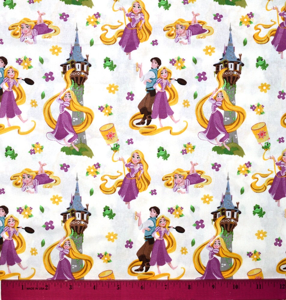 TANGLED RAPUNZEL FABRIC | Sold by the Half Yard! | Continuous Cut