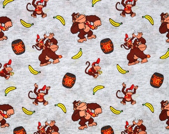 MARIO KART FABRIC Sold by the Half Yard Continuous Cut 100% Quilting ...