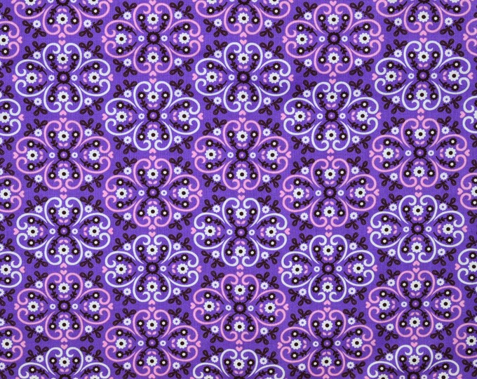 Sale Retired PURPLE BANDANA FABRIC Sold by the Half Yard Etsy