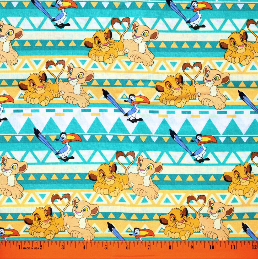 Amazon.com: The Lion King Disney Digital Cotton Print Fabric