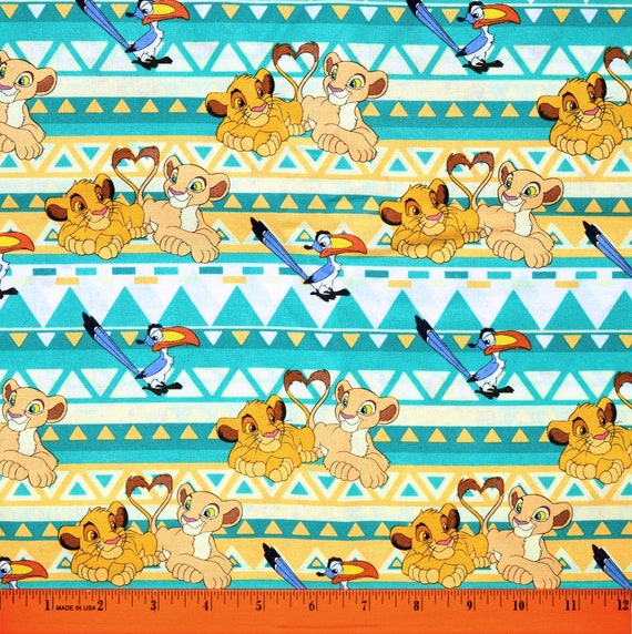 Lion king fabric deals