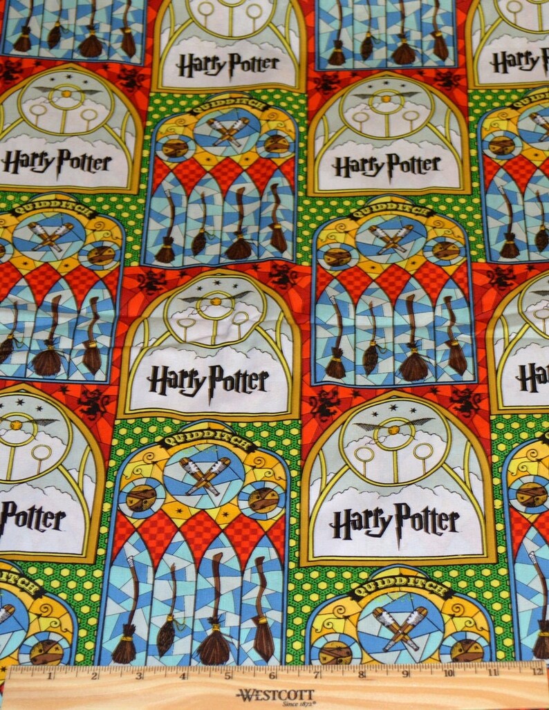 HARRY POTTER FABRIC Quidditch Theme Sold By The Half Yard | Etsy