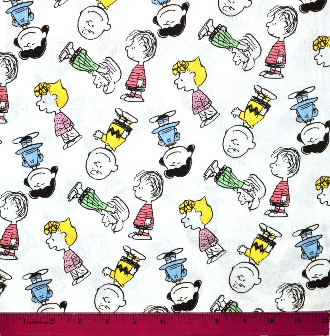 PEANUTS CHARACTERS FABRIC Sold by the Half Yard Etsy