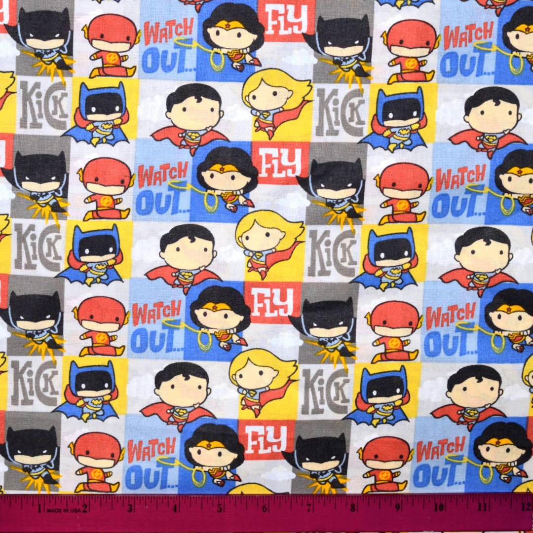 Sale!! DC COMICS FABRIC | Sold by the Half Yard! | Continuous Cut ...
