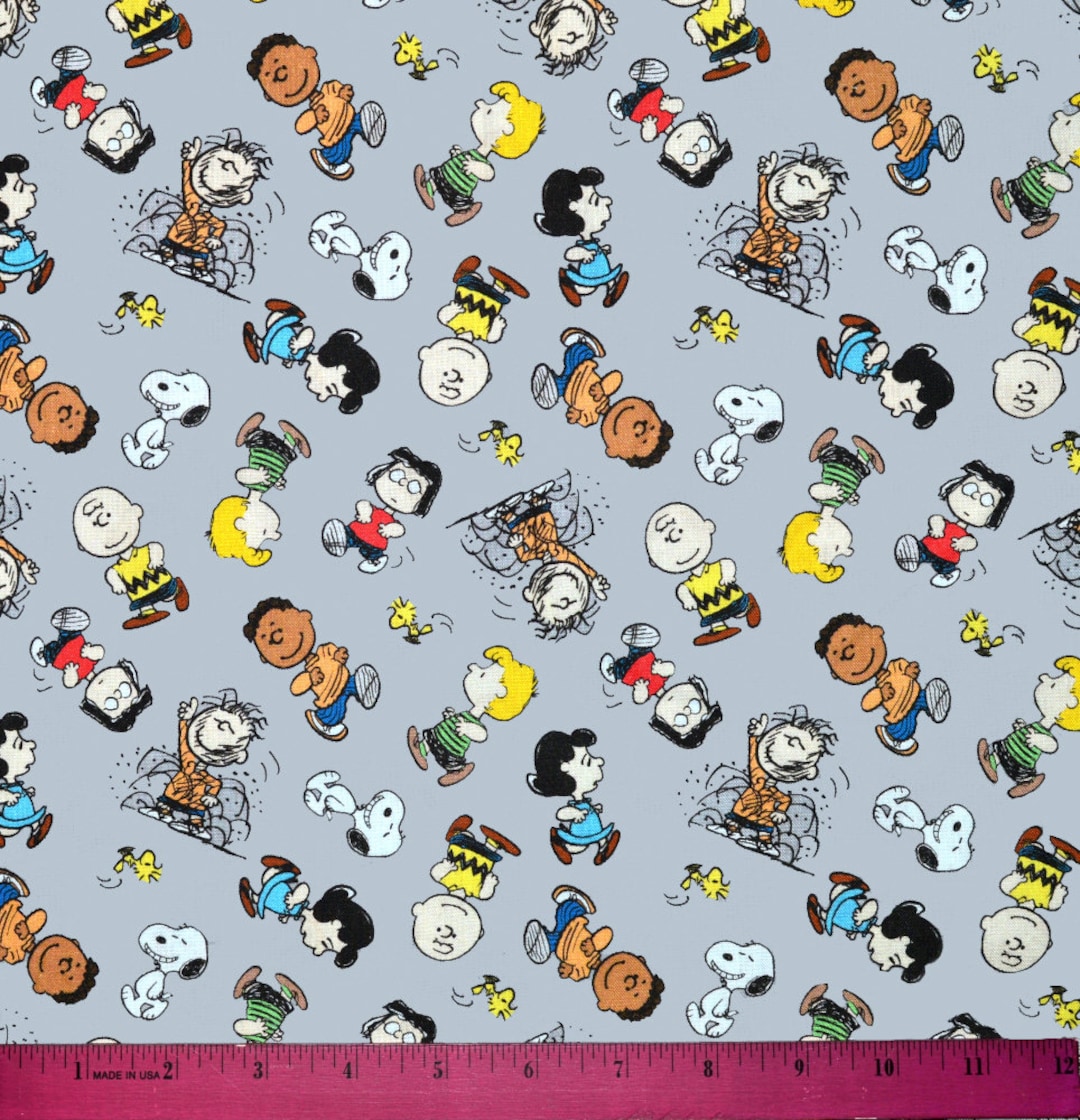PEANUTS CHARACTERS FABRIC Sold by the Half Yard Continuous Cut 100