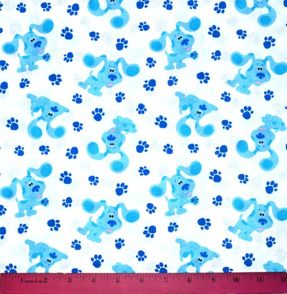 BLUE'S CLUES STOF Verkocht door The Half Yard Voor Etsy België
