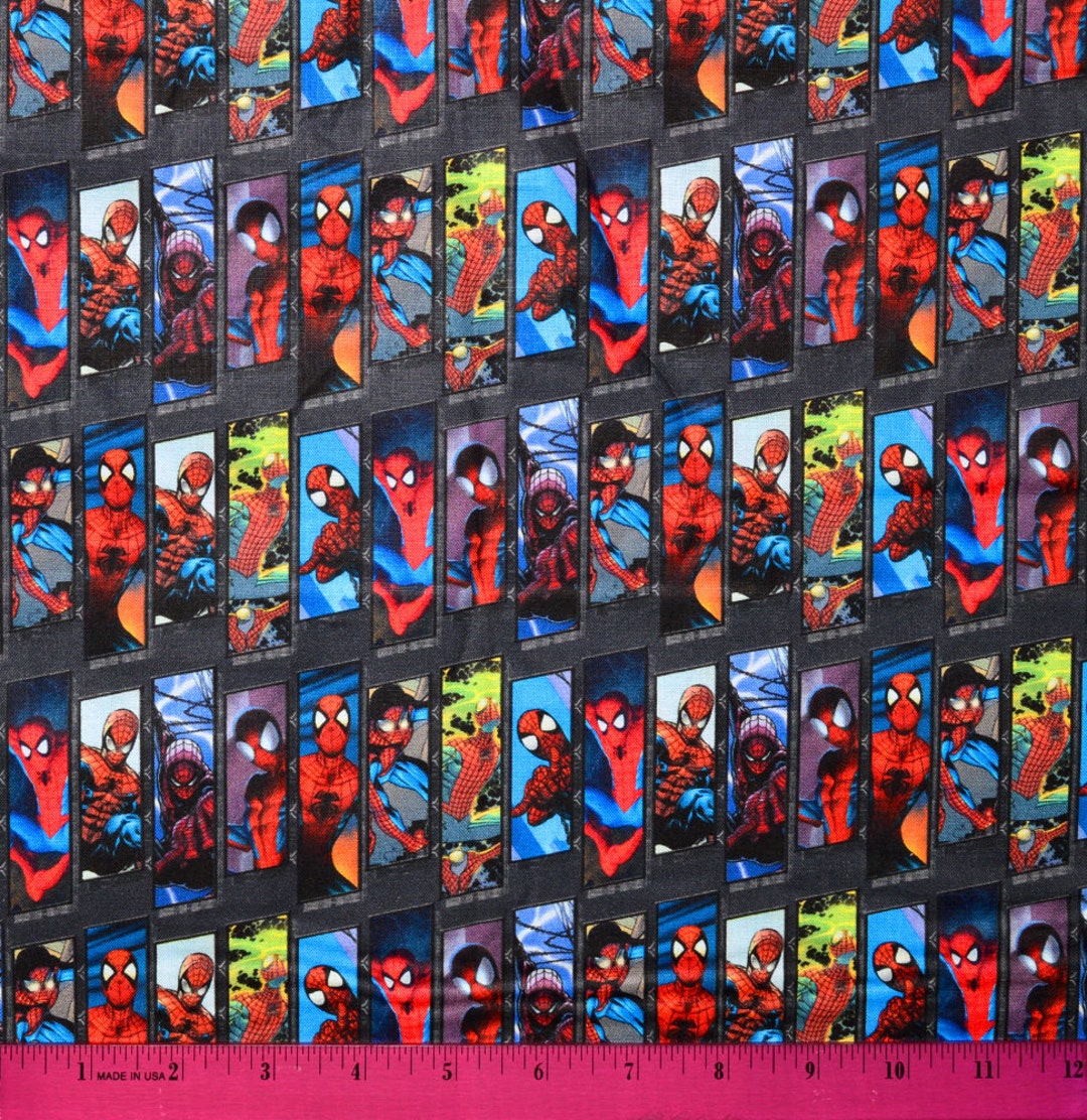 Sale!!! SPIDER-MAN FABRIC | Sold by the Half Yard! | Continuous Cut ...